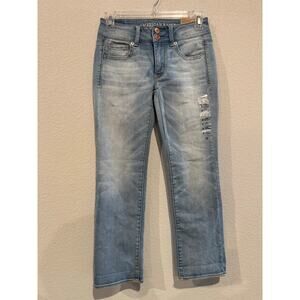 American Eagle Outfitters Light Blue Artist Crop  Jeans NWT